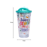 Reuseable Tumbler Sipper Cup - Blue, 450mL
