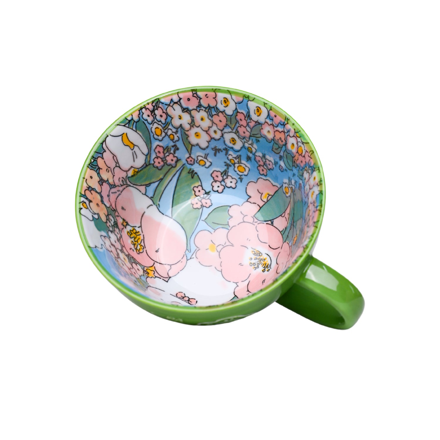 Ceramic Coffee & Tea Cup - 400mL & Green