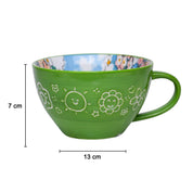 Ceramic Coffee & Tea Cup - 400mL & Green