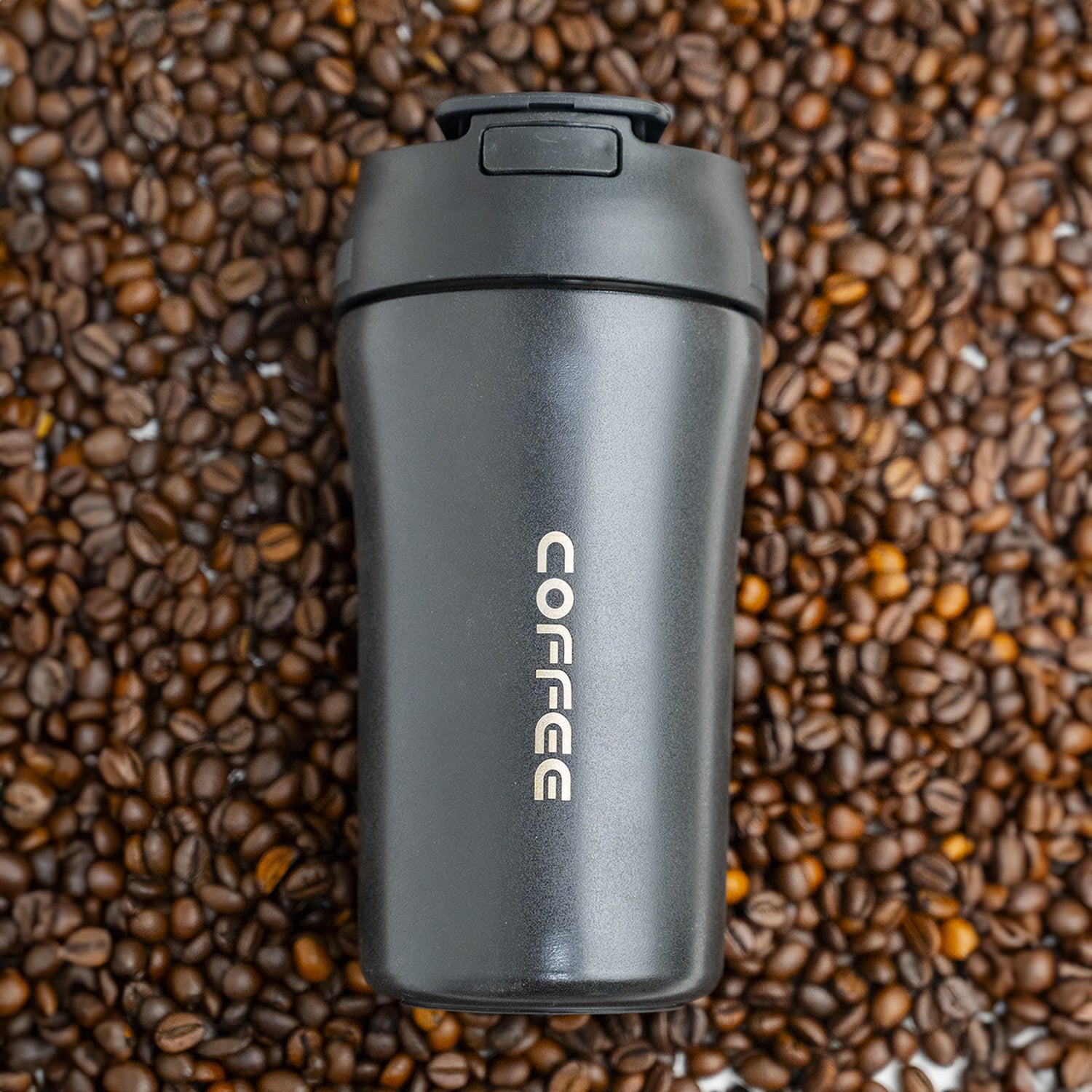Tumbler Mug With Lid - 400mL, Black