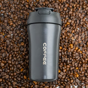 Tumbler Mug With Lid - 400mL, Black
