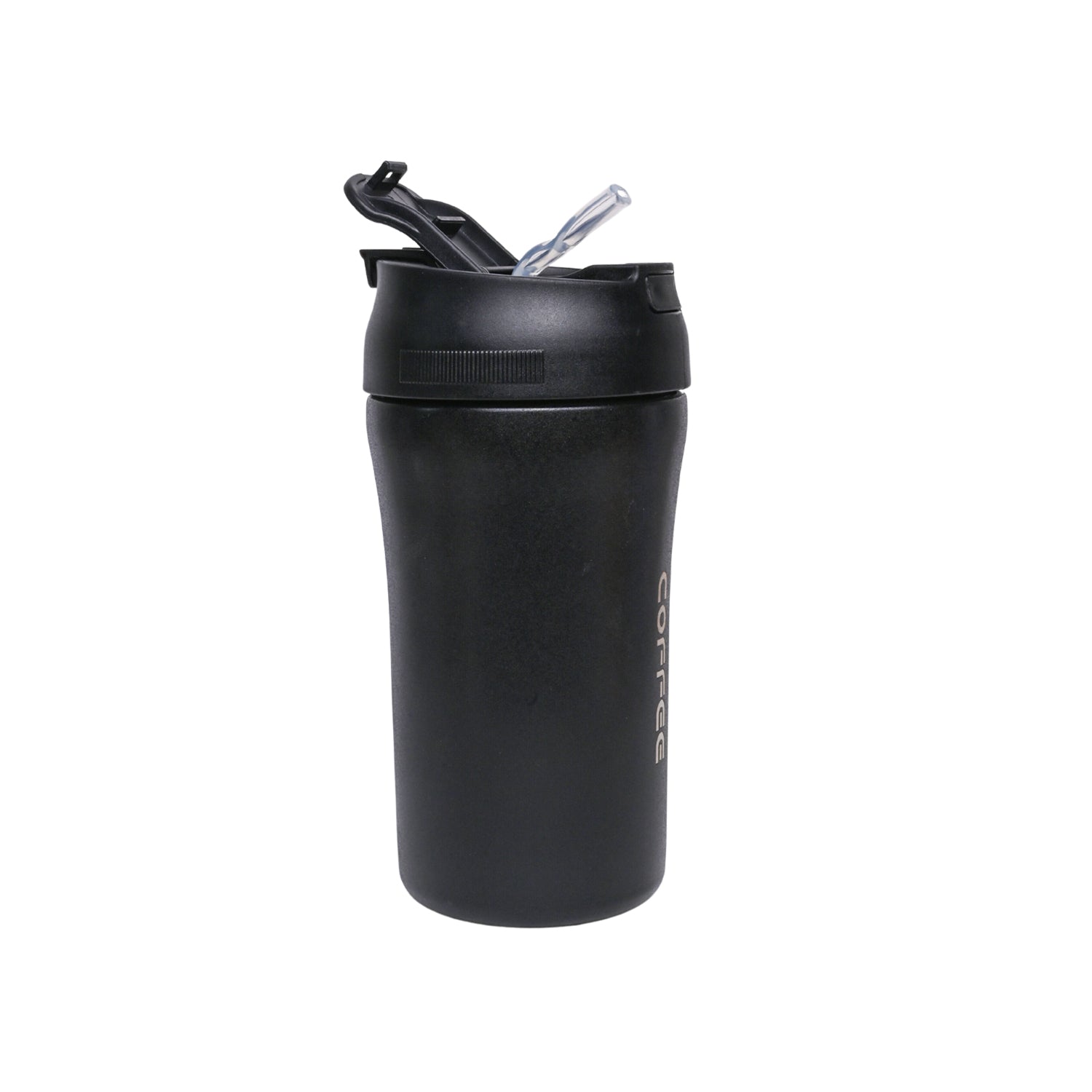 Tumbler Mug With Lid - 400mL, Black
