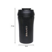 Tumbler Mug With Lid - 400mL, Black