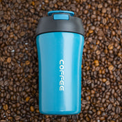 Tumbler Mug With Lid - 400mL, Blue