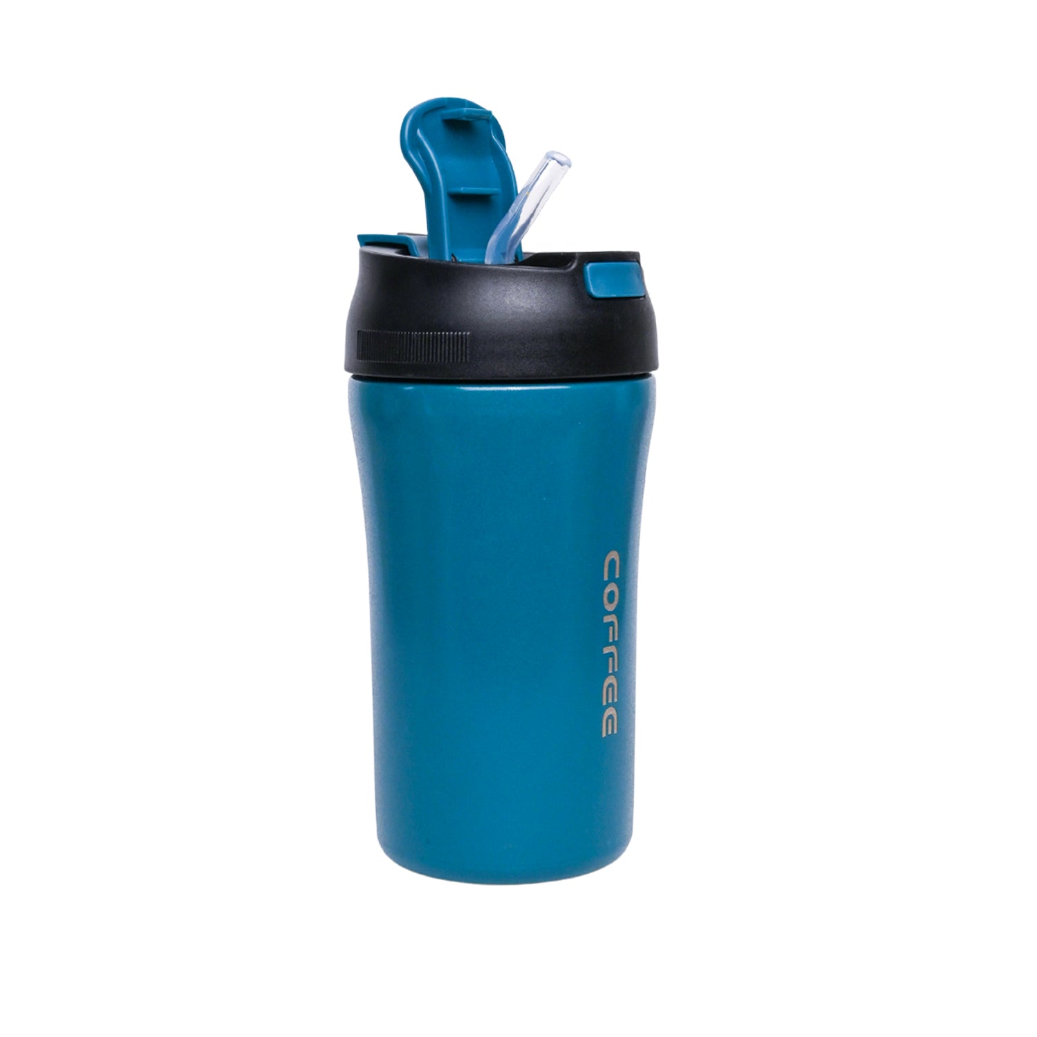 Tumbler Mug With Lid - 400mL, Blue