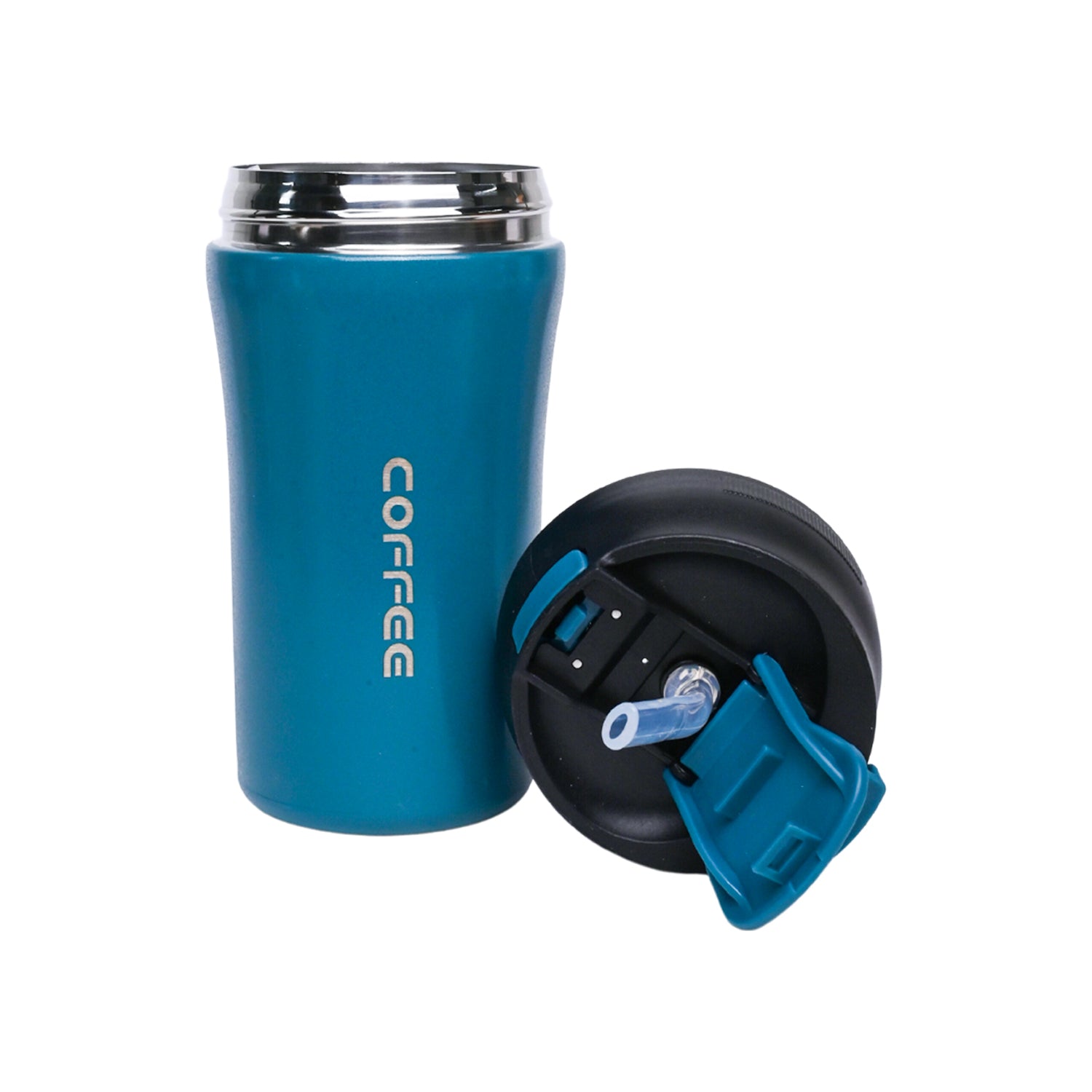 Tumbler Mug With Lid - 400mL, Blue