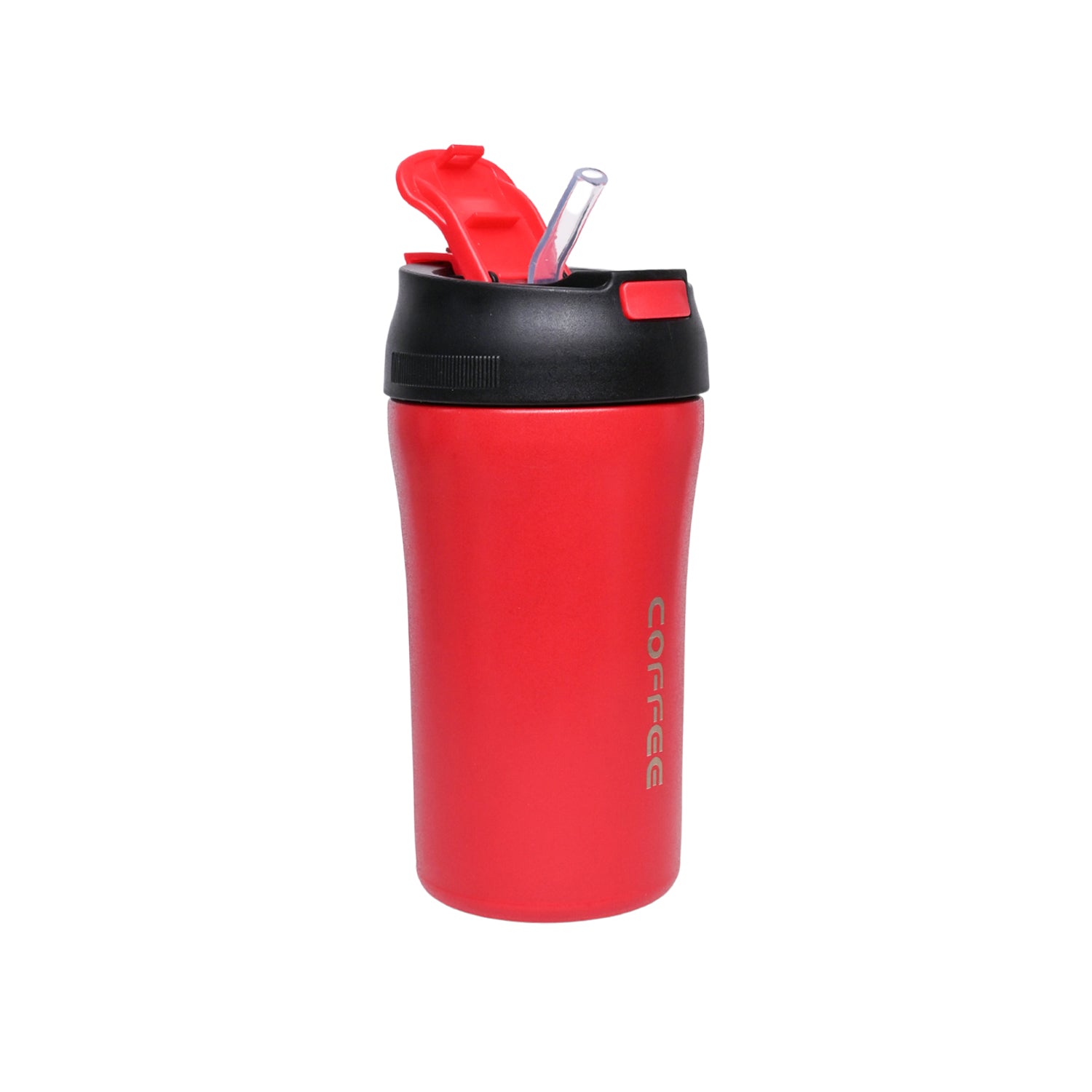 Tumbler Mug With Lid - 400mL, Red