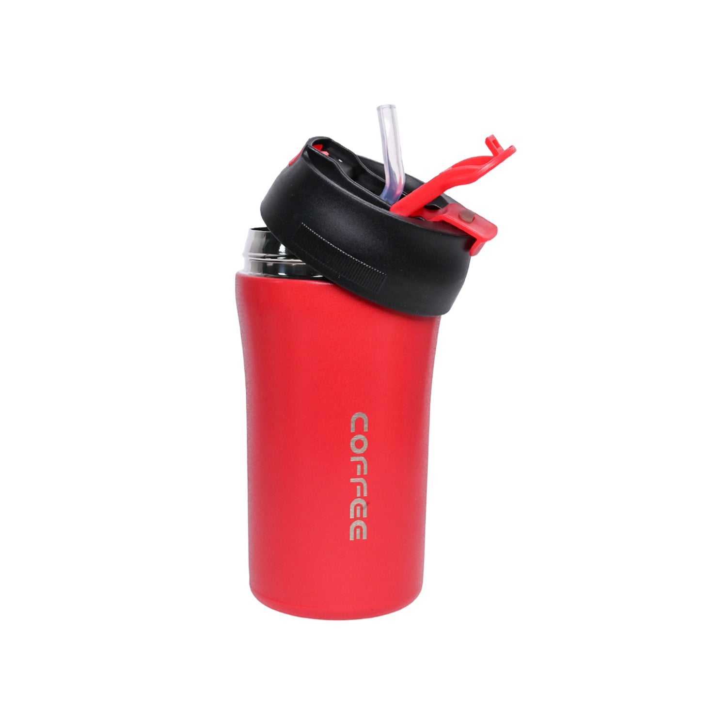 Tumbler Mug With Lid - 400mL, Red