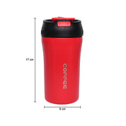 Tumbler Mug With Lid - 400mL, Red