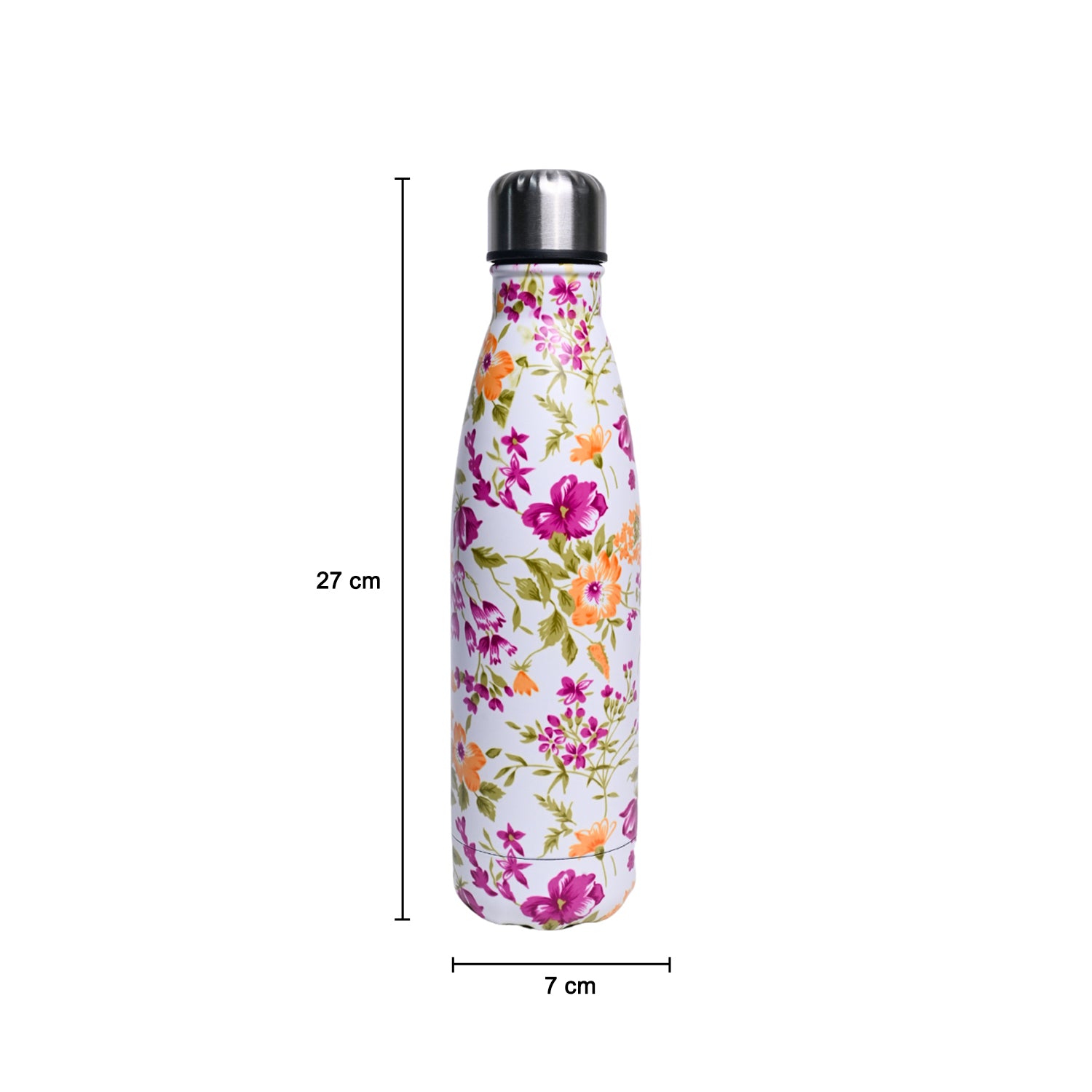 Stainless Steel Water Bottle - 500ml, Multicolor