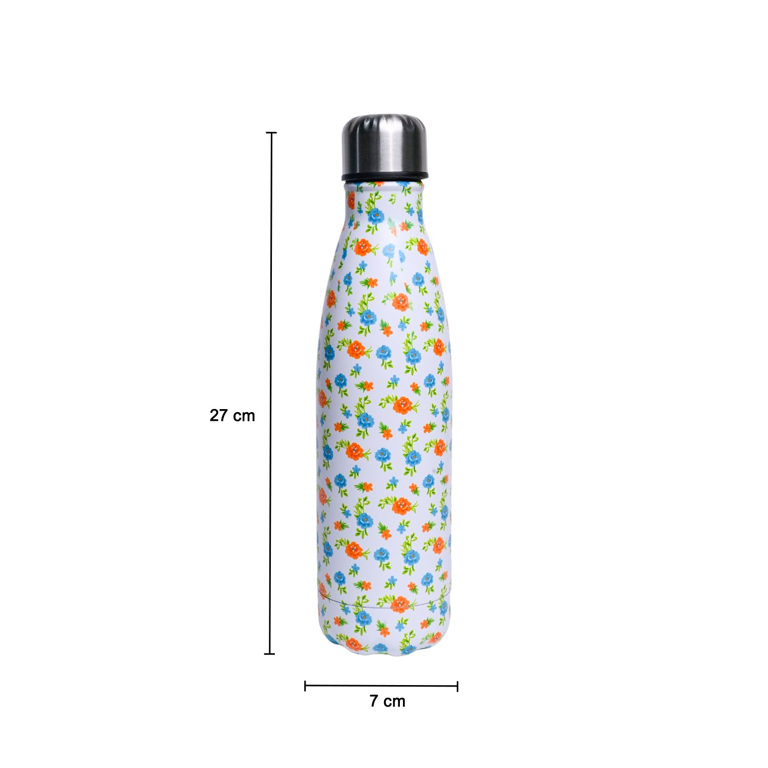 Stainless Steel Water Bottle - 500ml, Multicolour