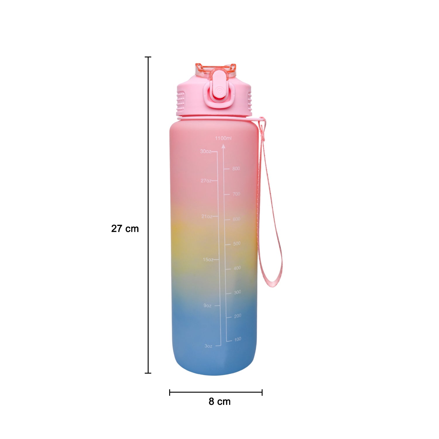 1 Liter Sipper Travel Water Bottle, Multi