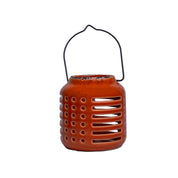 Hanging Tealight Candle Holder - Orange