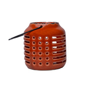 Hanging Tealight Candle Holder - Orange