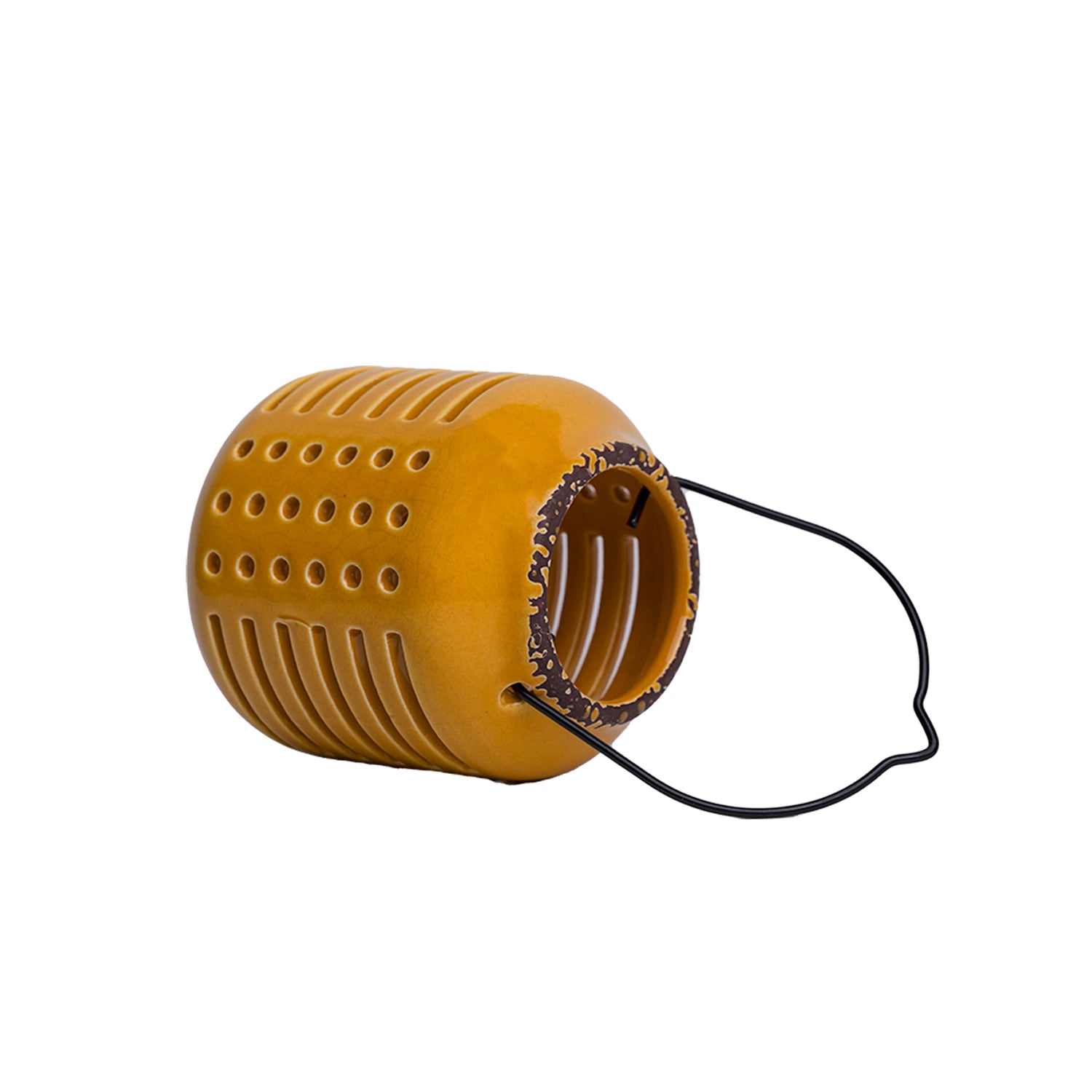 Hanging Tealight Candle Holder - Yellow