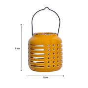 Hanging Tealight Candle Holder - Yellow