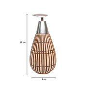Light Brown Ceramic Pear Shape Soap Dispenser - 350mL