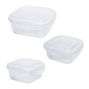 Borosilicate Food Containers (Pack of 3 - 320ml, 800ml & 1200ml)