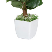 Obcordate Shape Leafs Home Decor Artificial Flower Pot