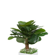 Obcordate Shape Leafs Home Decor Artificial Flower Pot