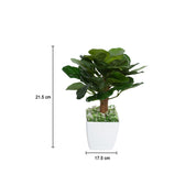 Obcordate Shape Leafs Home Decor Artificial Flower Pot
