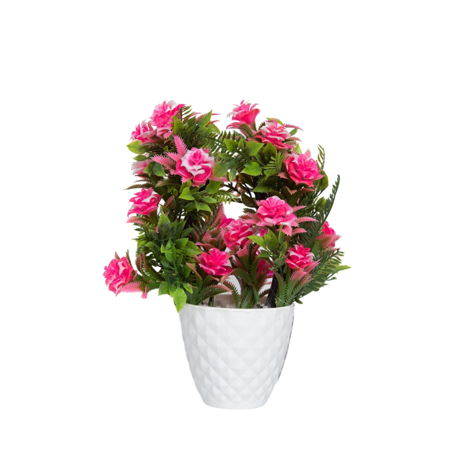 Pink Artificial Flower Vase Home Decor