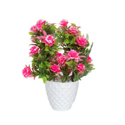 Pink Artificial Flower Vase Home Decor