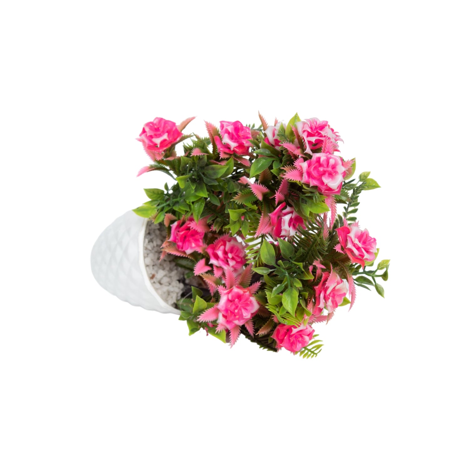 Pink Artificial Flower Vase Home Decor
