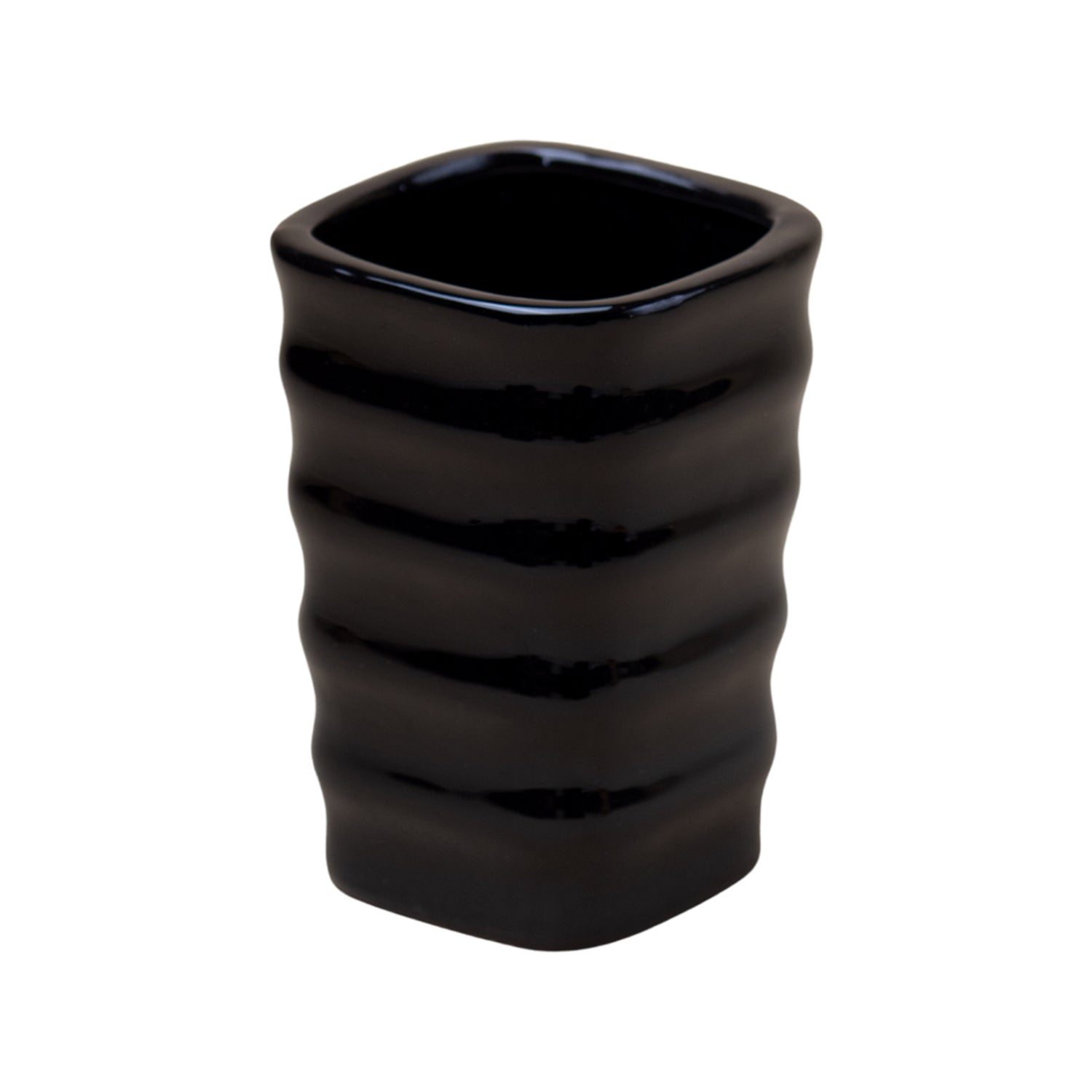 Black Spiral Bathroom Set of 4 - Spiral Patterns