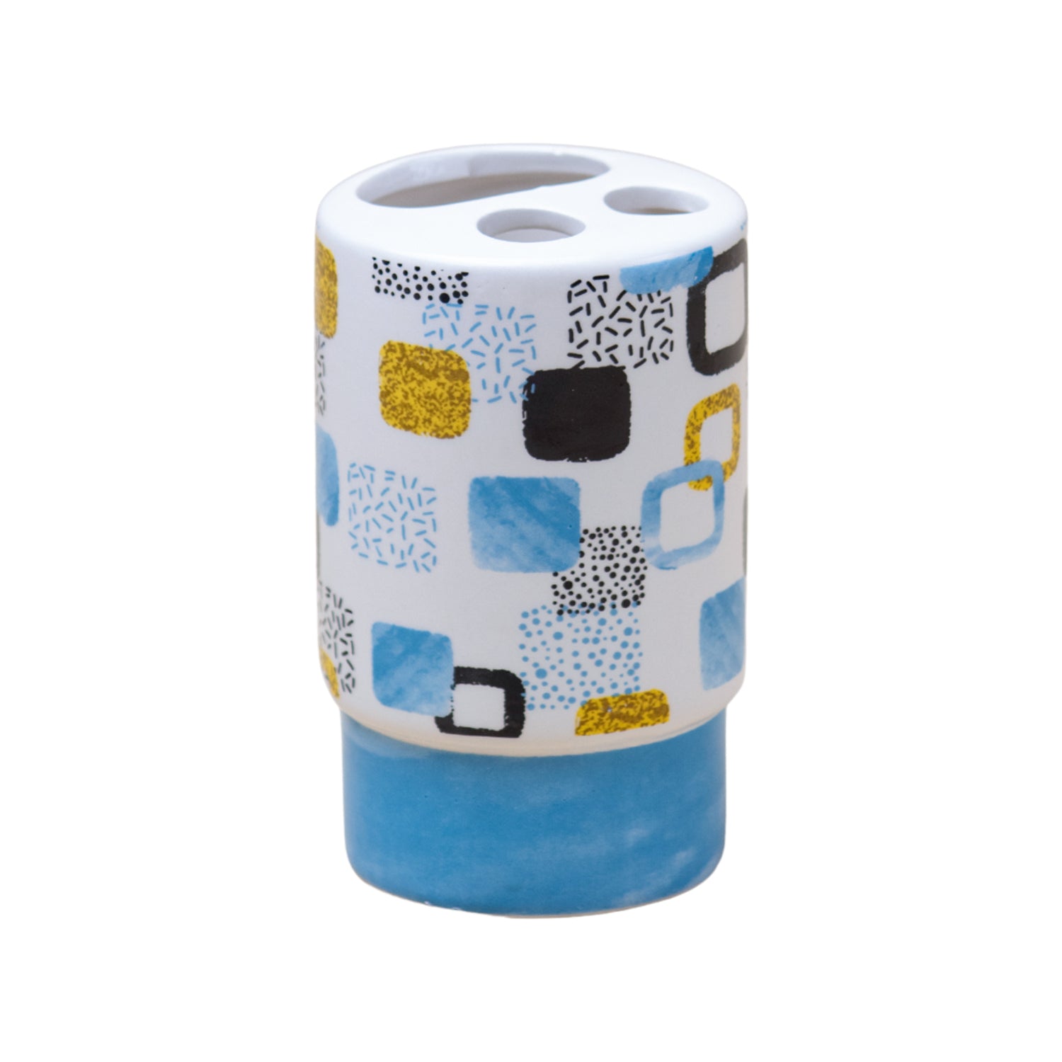 Bathroom Set of 4 - Multiple Square Print