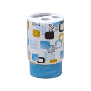 Bathroom Set of 4 - Multiple Square Print