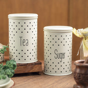 Stylish Ivory Tea & Sugar Jar (Each 1000 Ml)