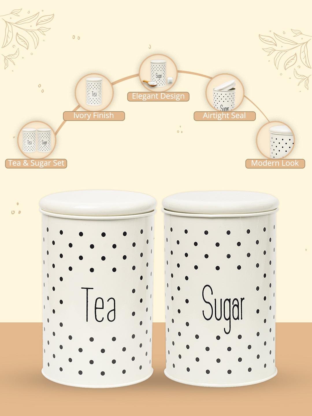 Stylish Ivory Tea & Sugar Jar (Each 1000 Ml)