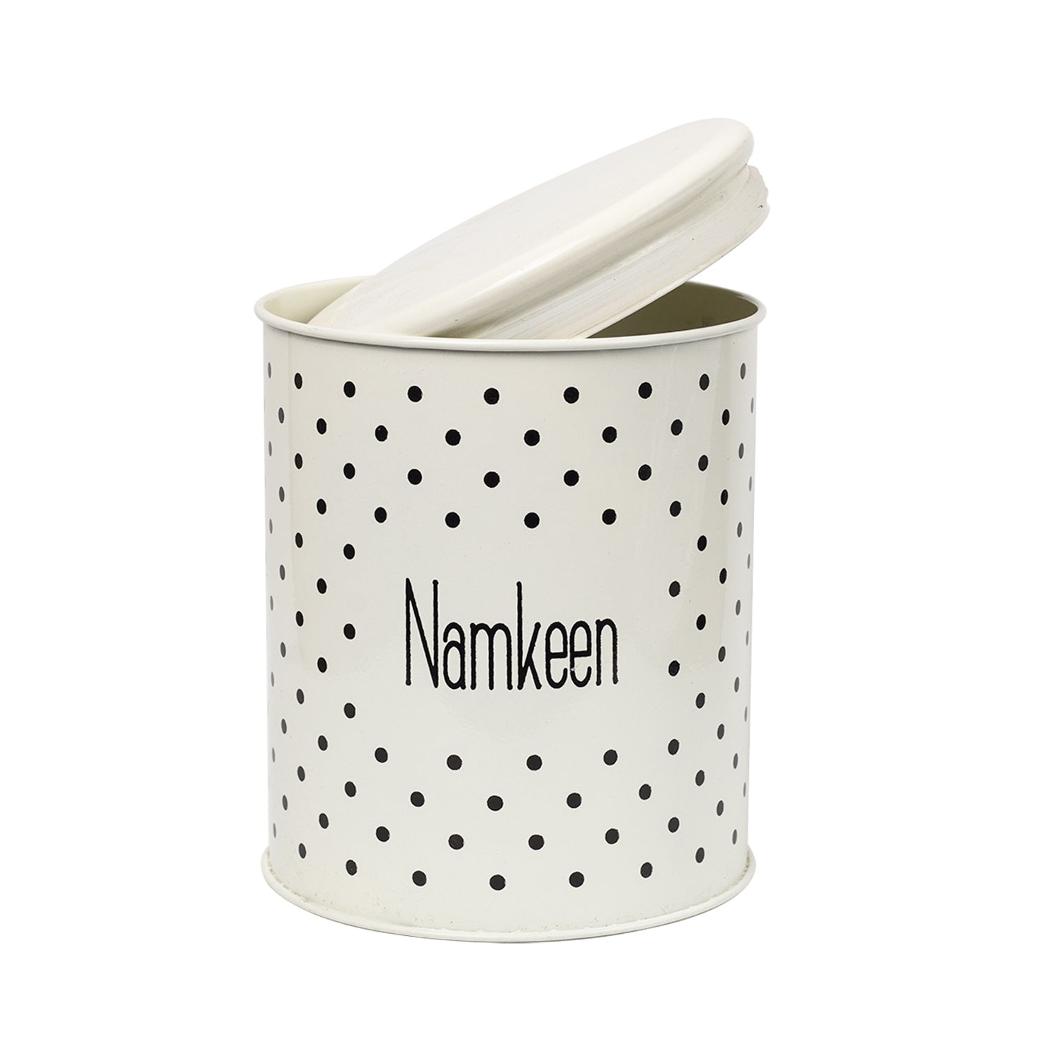 Stylish Ivory Cookie & Namkeen Jar (Each 1400 Ml)
