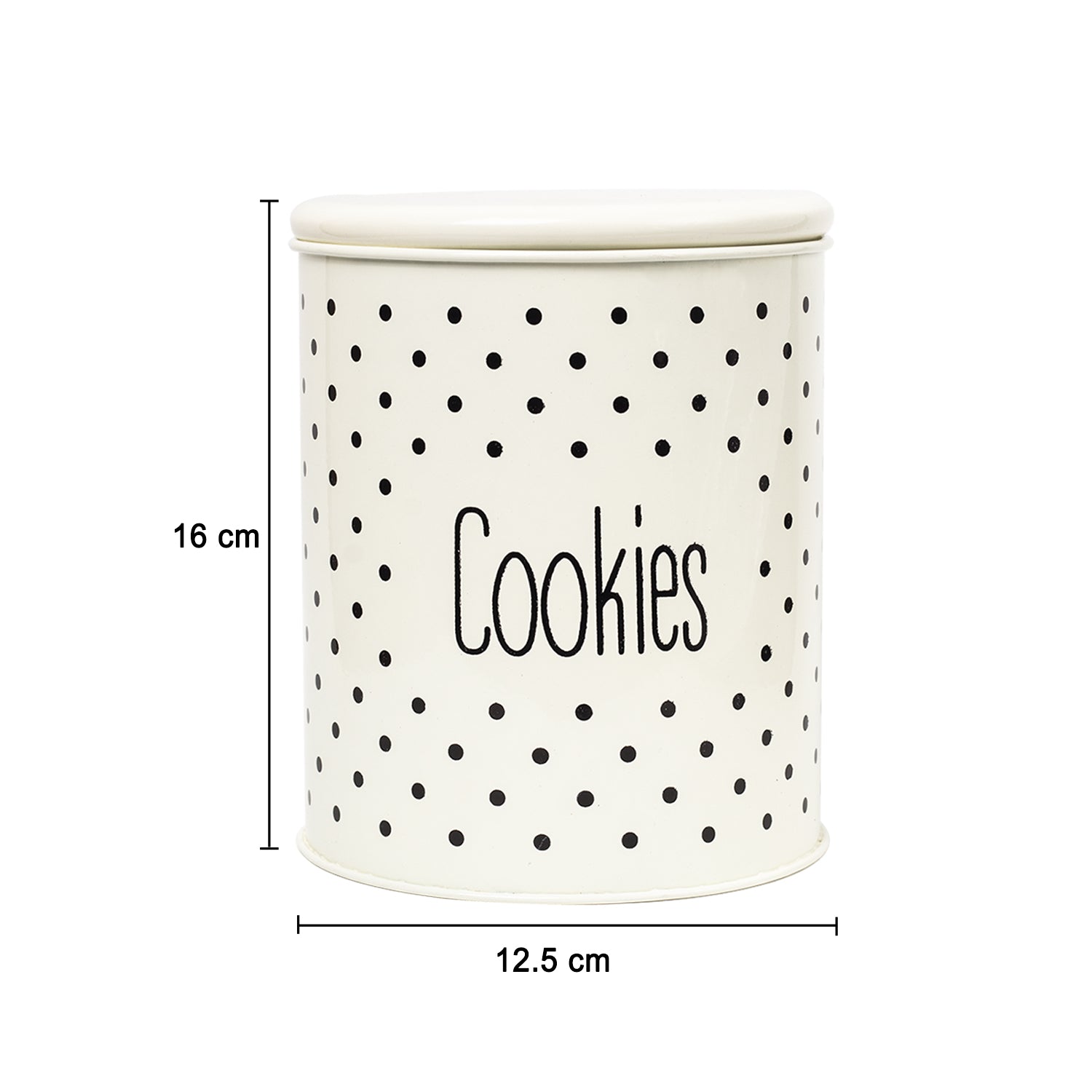 Stylish Ivory Cookie & Namkeen Jar (Each 1400 Ml)
