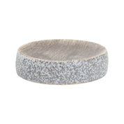 Grey Ceramic Pear Shaped Bathroom Set - Matte, Stone Finish