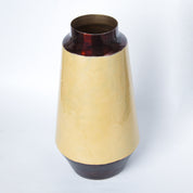 VON CASA Mustard Bud Shape Vase (Mustard Enamel)
