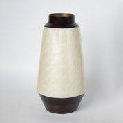 VON CASA Ivory Bud Shape Vase (Ivory Enamel)