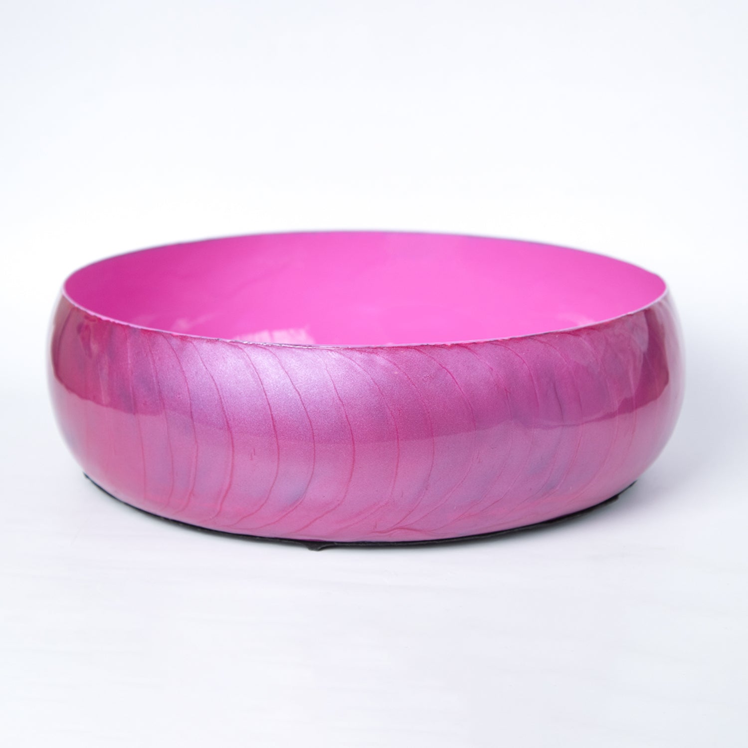 VON CASA Pink Decorative Bowl (Peach Enamel)