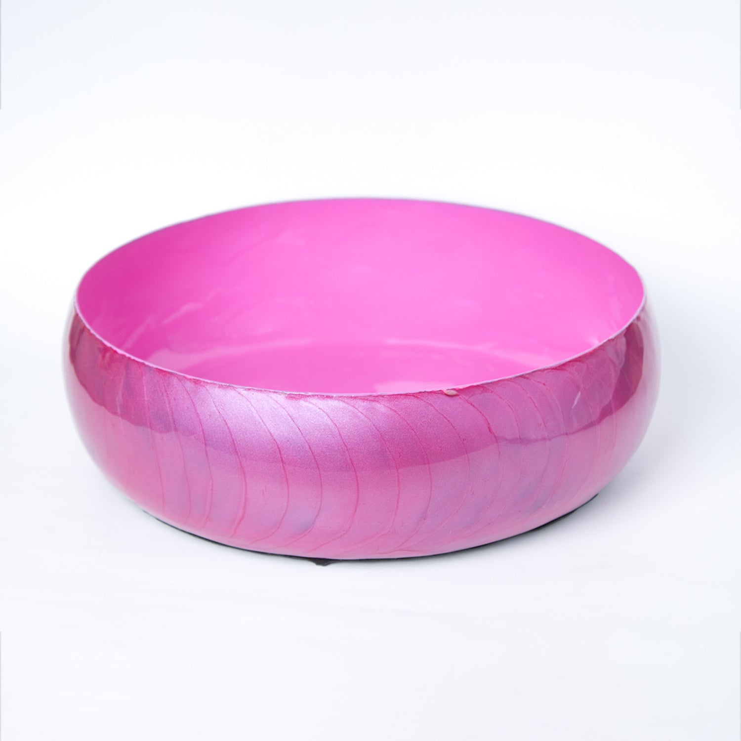 VON CASA Pink Decorative Bowl (Peach Enamel)