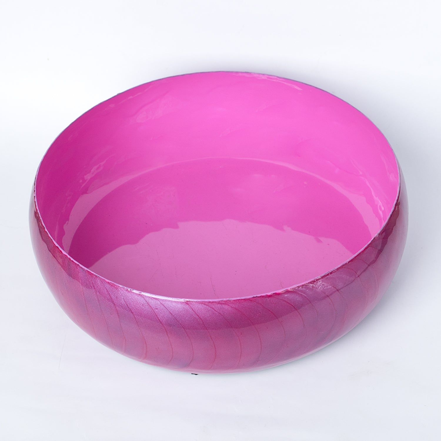 VON CASA Pink Decorative Bowl (Peach Enamel)