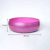 VON CASA Pink Decorative Bowl (Peach Enamel)