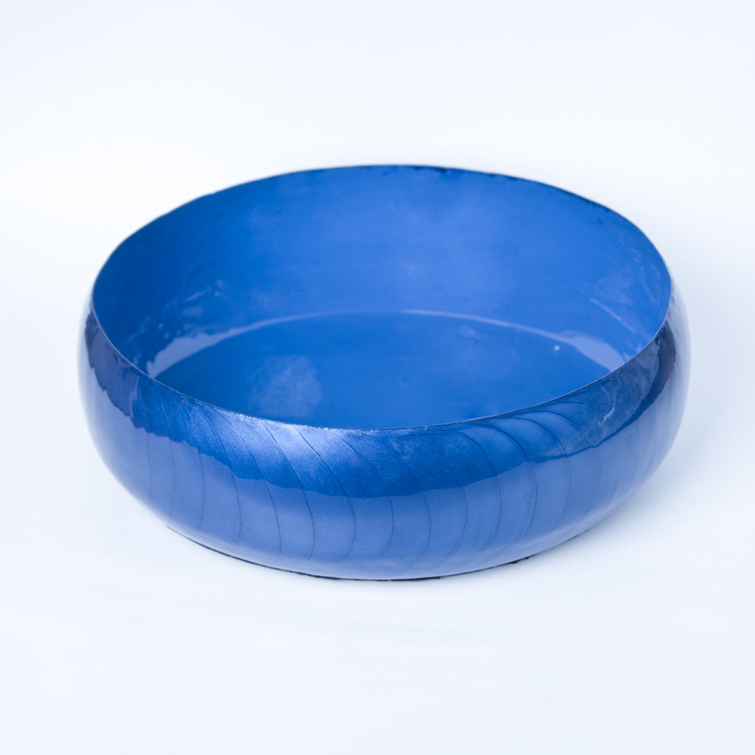 VON CASA Blue Decorative Bowl (Blue Enamel)