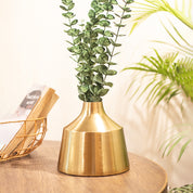 VON CASA Gold Cylindrical Flower Vase