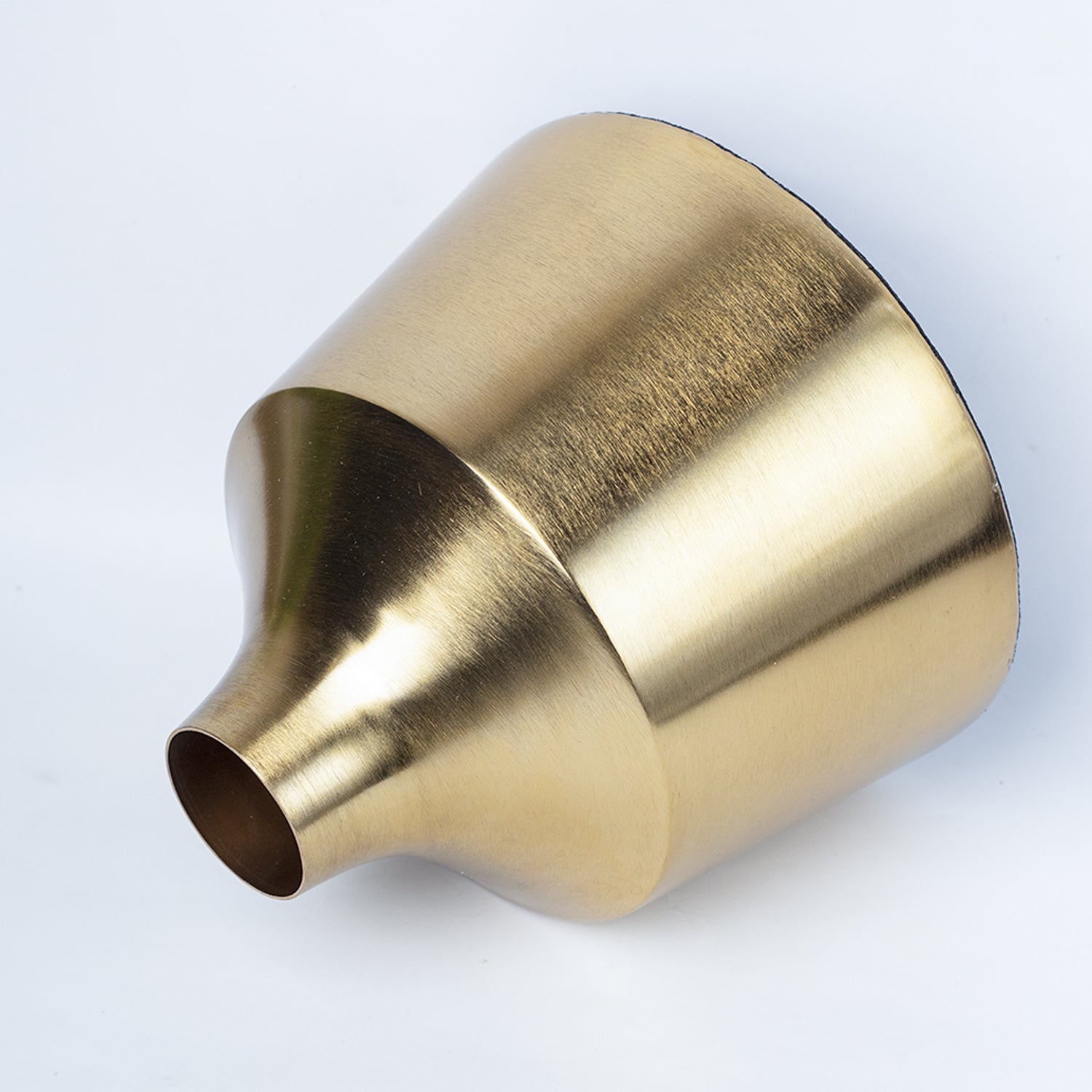 VON CASA Gold Cylindrical Flower Vase