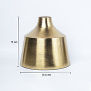 VON CASA Gold Cylindrical Flower Vase