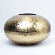 VON CASA Gold Round Flower Vase
