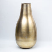 VON CASA Gold Bottle Flower Vase