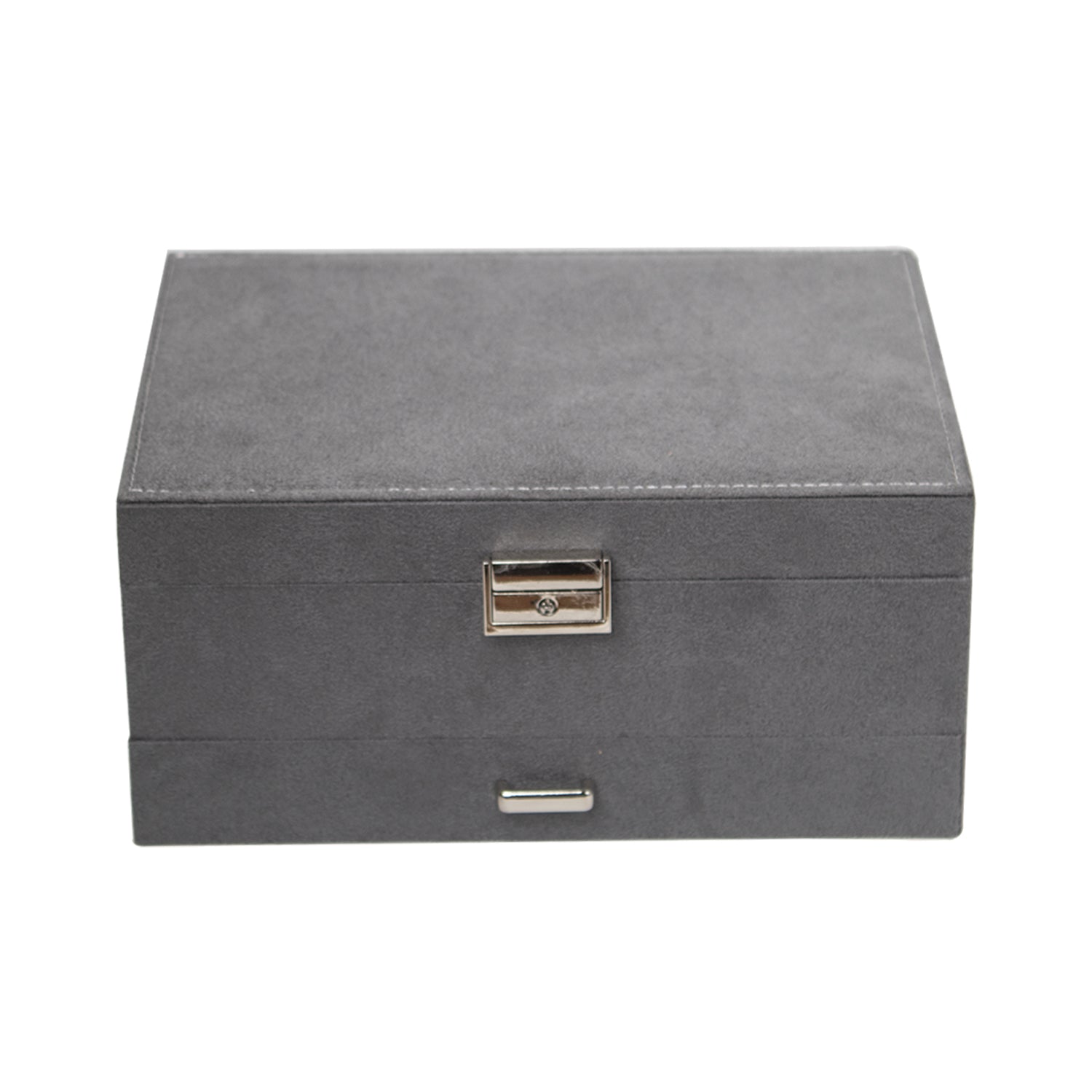 Velvet Grey Jewelry Storage Organizer