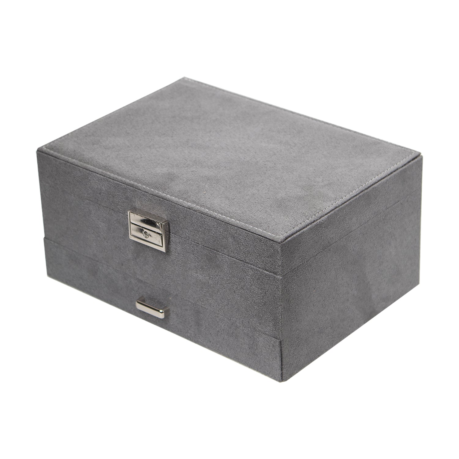 Velvet Grey Jewelry Storage Organizer